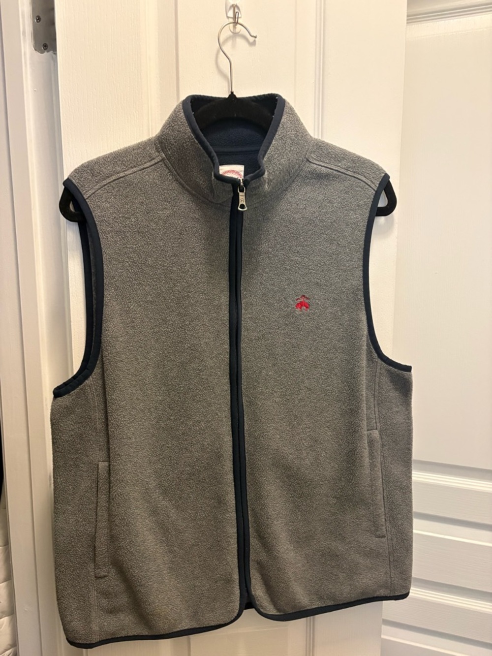 Brooks Brothers Dark Navy Fleece Jacket with Red Label